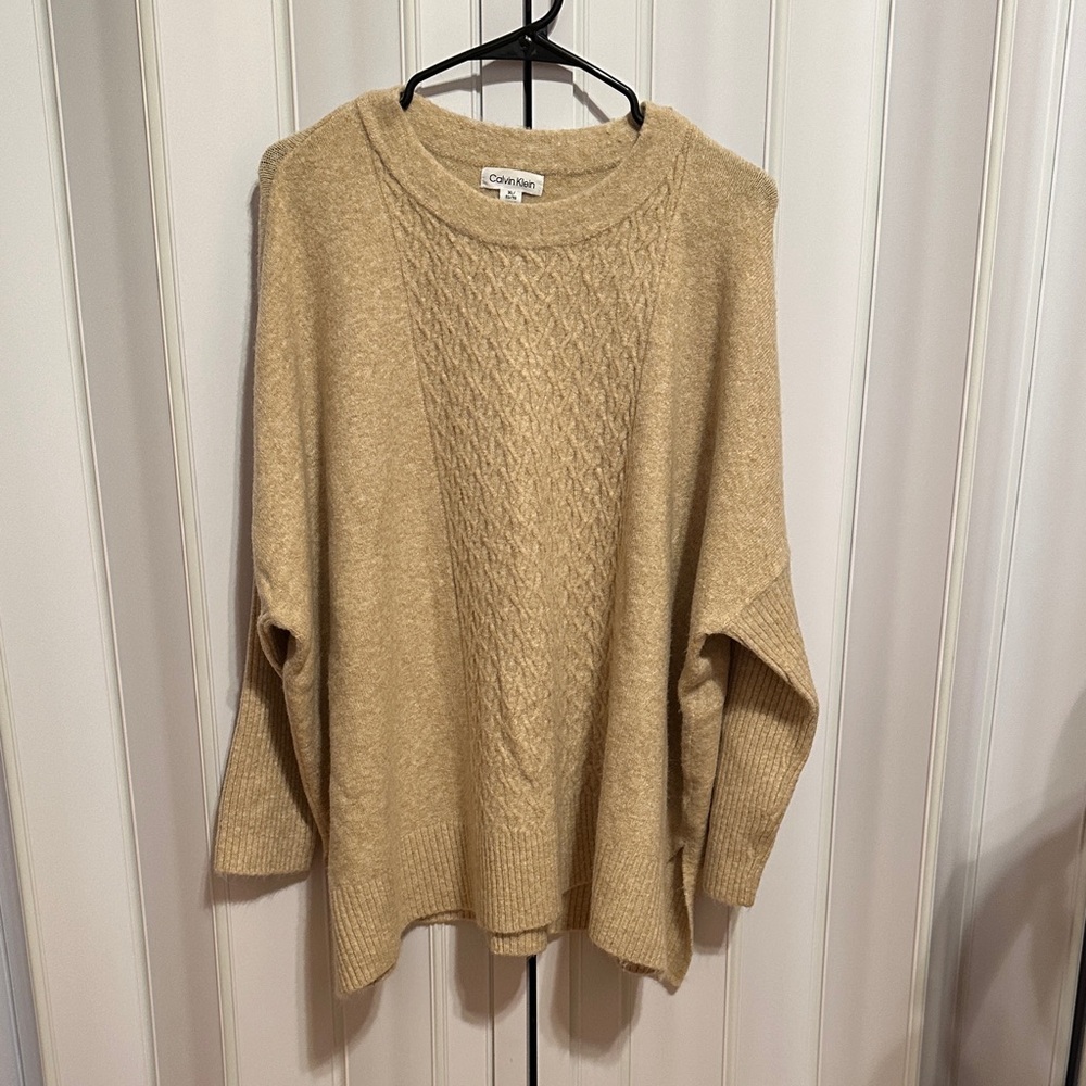 Calvin Klein Women's Beige Knit Sweater
